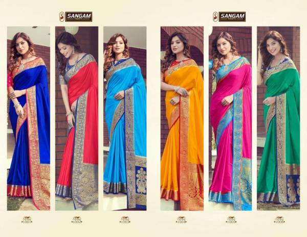 Sangam Dola Latest Silk saree Festivel Wear Party wear collection